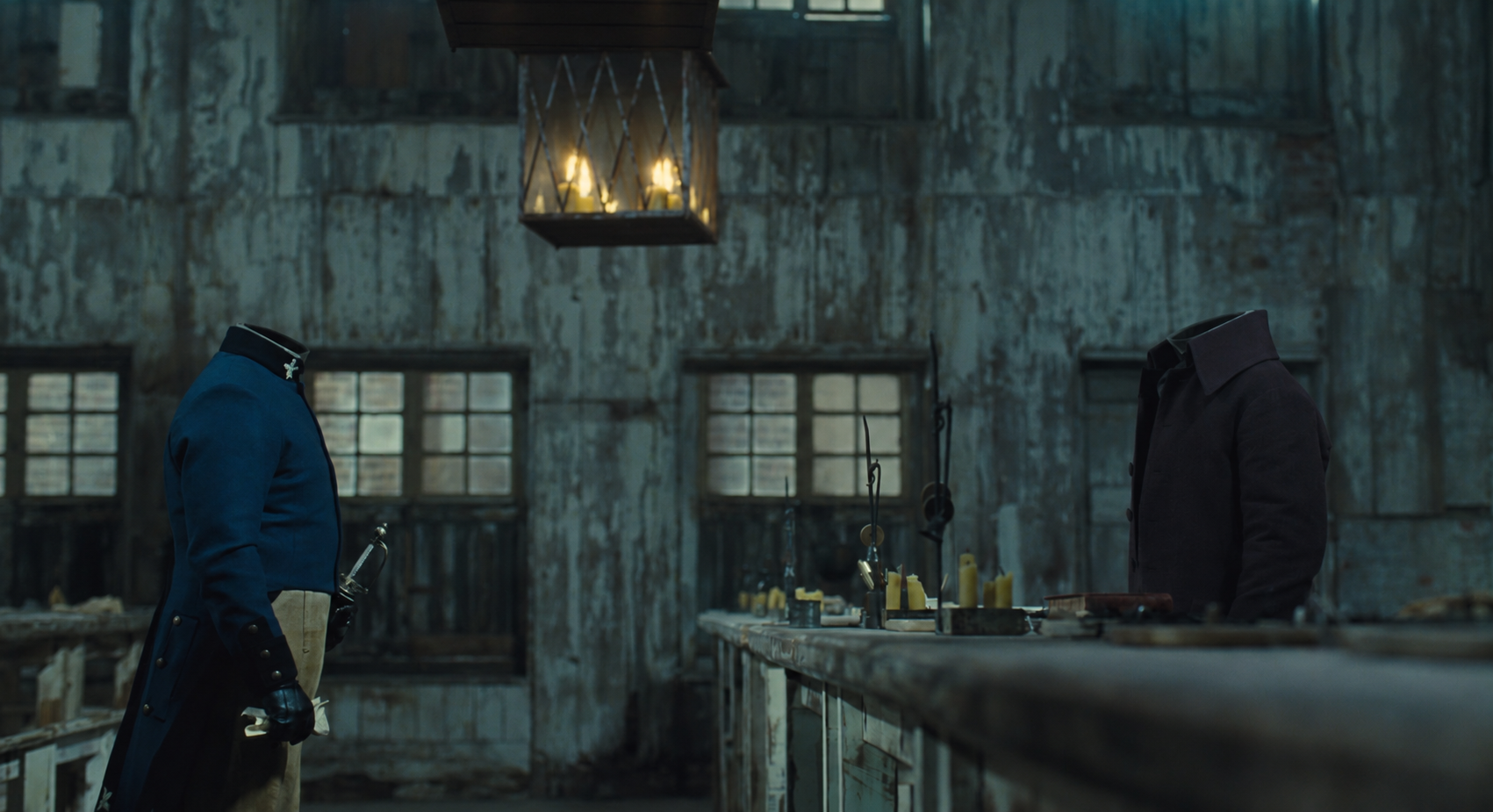 Show 6: a movie or TV scene with its characters removed