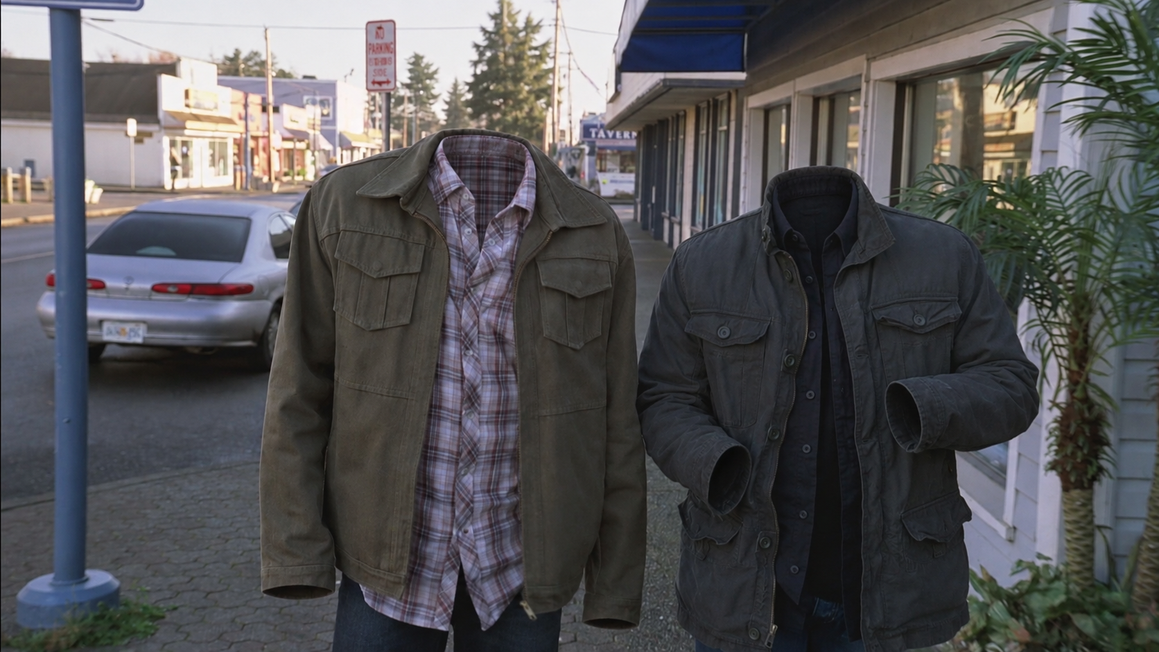 Show 8: a movie or TV scene with its characters removed