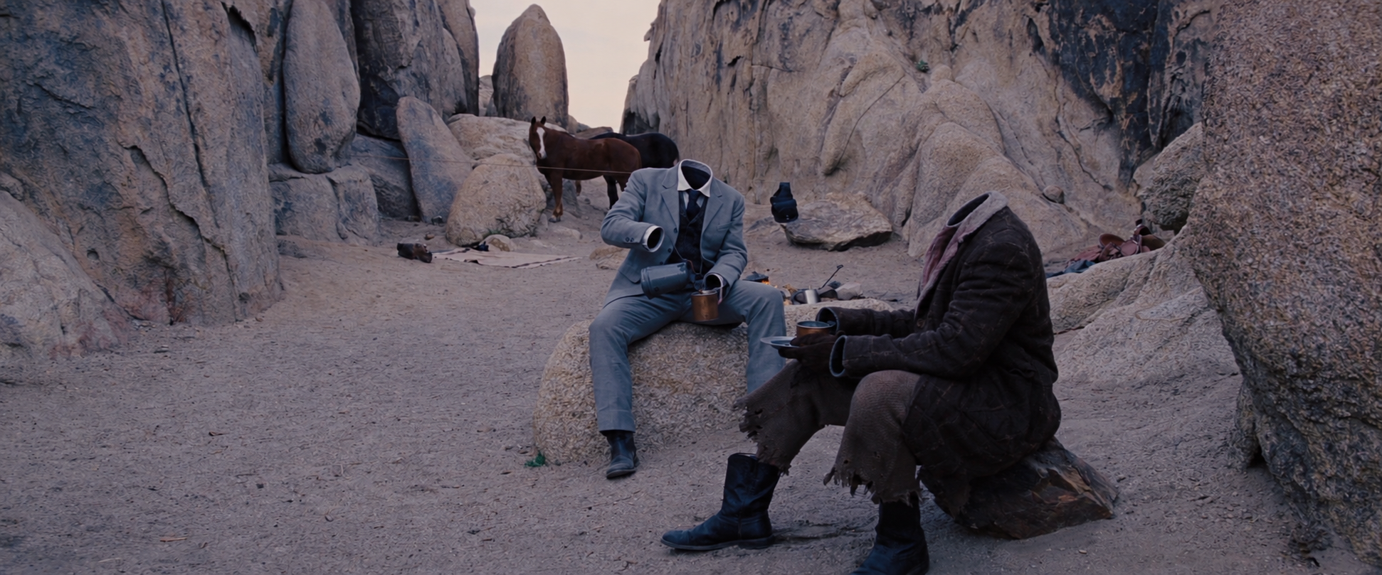 Show 4: a movie or TV scene with its characters removed