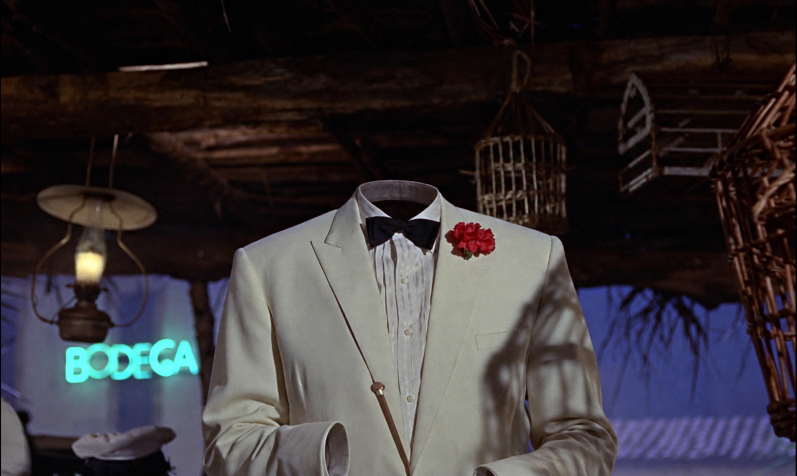 Show 2: a movie or TV scene with its characters removed